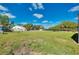 Large grassy backyard with plenty of space for outdoor activities at 4625 Pan American Blvd, North Port, FL 34287