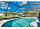 Relaxing screened pool with ample space for sunbathing at 4625 Pan American Blvd, North Port, FL 34287