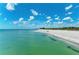 Expansive aerial view of a beautiful beach at 620 Lakescene Dr, Venice, FL 34293