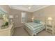 Bedroom with a light-colored bed and beach-themed decor at 13097 Rinella St, Venice, FL 34293