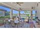 Spacious screened patio overlooking a lake at 13097 Rinella St, Venice, FL 34293