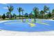 Circular splash pad with palm tree designs at 21621 Winter Park Ct, Venice, FL 34293