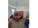 Bedroom with built-in bunk beds and a study area at 2501 Sherman Oak Dr, North Port, FL 34289