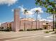 Historic Venice Theatre, architectural details, palm trees and landscaping at 614 May Apple Way, Venice, FL 34293