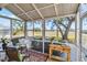 Relaxing screened porch overlooking the backyard at 2232 Lynx Run, North Port, FL 34286