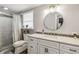 Modern bathroom with a large vanity and updated fixtures at 5172 Rolla Rd, Venice, FL 34293