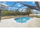 Screened pool and patio area at 5296 Rolla Rd, Venice, FL 34293