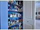 Well-organized pantry with ample shelving for storage at 746 Fringed Orchid Trl, Venice, FL 34293