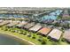 Aerial view of homes near lake at 13510 Esposito St, Venice, FL 34293