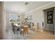 Elegant dining room featuring a chandelier and hardwood floors at 13510 Esposito St, Venice, FL 34293