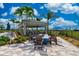 Relaxing fire pit area with seating at 13510 Esposito St, Venice, FL 34293