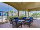 Relaxing outdoor seating area overlooking the pool at 13510 Esposito St, Venice, FL 34293