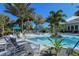 Relaxing circular pool with lounge chairs at 21042 Anclote Ct, Venice, FL 34293
