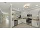 Modern kitchen with stainless steel appliances at 9847 Haze Dr, Venice, FL 34292