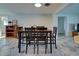 Dining area with a wooden buffet at 1358 Leawood Rd, Englewood, FL 34223
