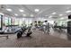 Modern gym featuring treadmills, stationary bikes, and weight training area at 17108 Vardon Ter # 308, Bradenton, FL 34211
