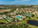 Resort-style pool, pickleball, and tennis courts at 232 Benedetto Ct, Nokomis, FL 34275