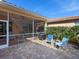 Outdoor patio area with brick pavers and seating at 305 Rio Terra, Venice, FL 34285