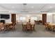 Clubhouse common area with tables and chairs at 5790 Midnight Pass Rd # 602, Sarasota, FL 34242