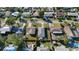 Aerial view showing home's location in a residential neighborhood at 1040 Hope St, Venice, FL 34285