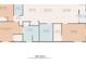 Floor plan displaying a 1315 sq ft home with 2 bedrooms and 2 baths at 1040 Hope St, Venice, FL 34285