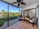 Relaxing screened patio overlooking a tranquil waterway at 1100 Capri Isles Blvd # 212, Venice, FL 34292