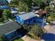 Aerial view of the house and surrounding neighborhood at 113 Colonia W Ln, Nokomis, FL 34275