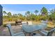 Outdoor patio with table and chairs, perfect for dining at 13156 Dodds Ct, Port Charlotte, FL 33953