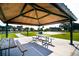 Park pavilion with picnic tables, shaded seating at 1493 Navigator Rd, Punta Gorda, FL 33983