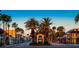 Aerial view of Venice, Florida, showing palm trees and shops at 187 Nolen Dr, Venice, FL 34292