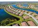 Luxury community overview with lakefront lots at 20272 Tesoro Dr, Venice, FL 34293