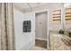Bathroom with tub shower, granite vanity and updated fixtures at 3328 Waterloo Ter, North Port, FL 34286