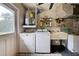 Laundry room with washer, dryer, utility sink, and storage at 419 Ramblewood St, Port Charlotte, FL 33953