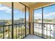 Enjoy the view from this screened balcony overlooking the community amenities at 612 Bird Bay S Dr # 309, Venice, FL 34285