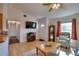 Living room with a flat-screen TV, and comfortable seating at 7148 Totem Ave, North Port, FL 34291