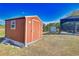 Nice storage shed in backyard provides extra storage space at 7148 Totem Ave, North Port, FL 34291