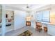 Home office with built-in desk and abundant storage at 832 Bird Bay Way # 113, Venice, FL 34285
