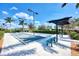Two bocce ball courts with shade structures at 10217 Staggerbush Dr # 202, Venice, FL 34293