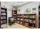 Well-stocked clubhouse library with ample seating at 1211 Capri Isle Blvd # 123, Venice, FL 34292