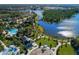 Aerial view of community amenities including pool and playground at 12198 Wakulla Pl, Venice, FL 34293