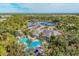 Aerial view of community pool and clubhouse at 13072 Steinhatchee Loop, Venice, FL 34293