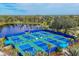 Aerial view of multiple well-used pickleball courts at 13072 Steinhatchee Loop, Venice, FL 34293