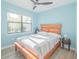 Cozy bedroom with a queen-size bed and light blue walls at 13164 Rinella St, Venice, FL 34293