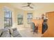 Home office with built-in desk and window seat at 13164 Rinella St, Venice, FL 34293
