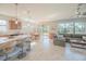 Open floorplan encompassing kitchen, dining, and living areas at 13164 Rinella St, Venice, FL 34293