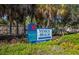 Venice Beach entrance sign, near the Esplanade at 201 Auburn Woods Cir, Venice, FL 34292