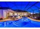 Resort-style pool with patio furniture and a built-in bar at 20450 Passagio Dr, Venice, FL 34293