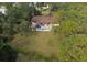 Aerial view of home with large backyard and pool at 2542 Northway Dr, Venice, FL 34292