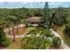 Aerial view of home and surrounding landscape at 2542 Northway Dr, Venice, FL 34292