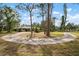Circular driveway and landscaping surrounding home at 2542 Northway Dr, Venice, FL 34292